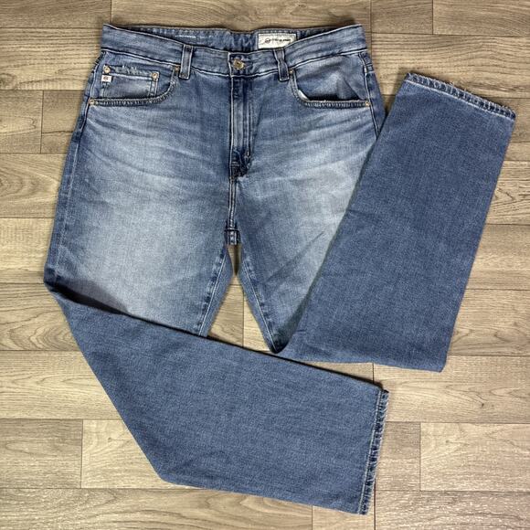 AG Adriano Goldschmied Slouchy Slim Ex-Boyfriend Jeans Medium Wash sz 29 - Picture 1 of 8